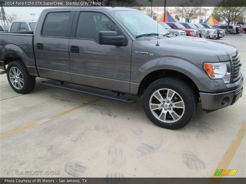 Sterling Grey / Black 2014 Ford F150 STX SuperCrew