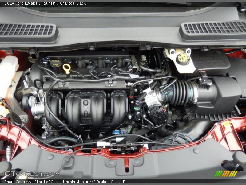 Sunset / Charcoal Black 2014 Ford Escape S