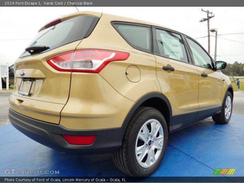 Karat Gold / Charcoal Black 2014 Ford Escape S