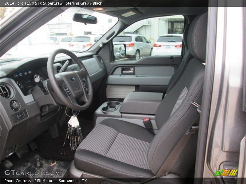Sterling Grey / Black 2014 Ford F150 STX SuperCrew