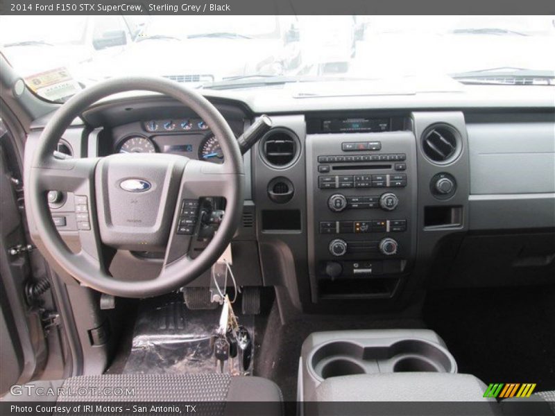 Sterling Grey / Black 2014 Ford F150 STX SuperCrew