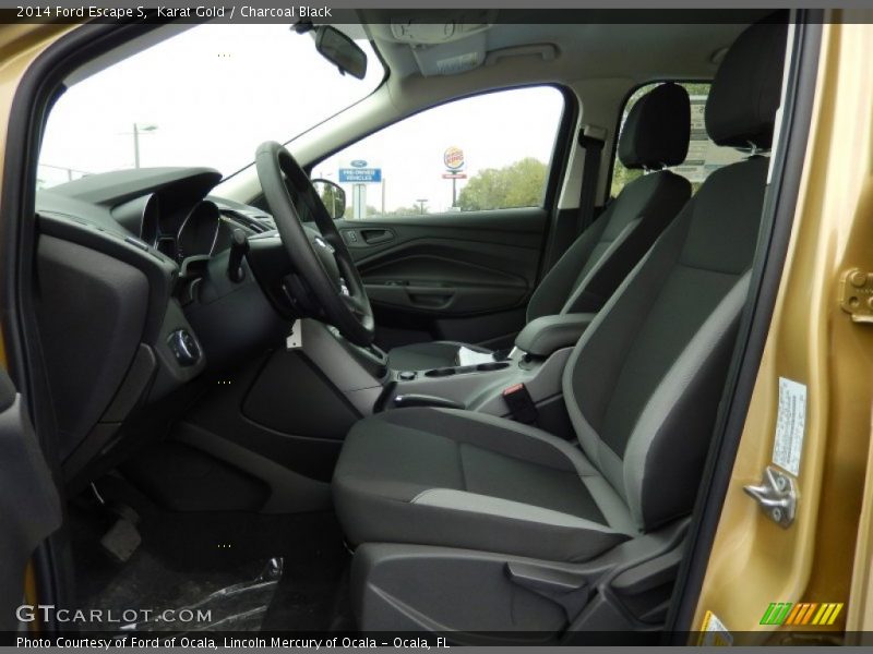  2014 Escape S Charcoal Black Interior