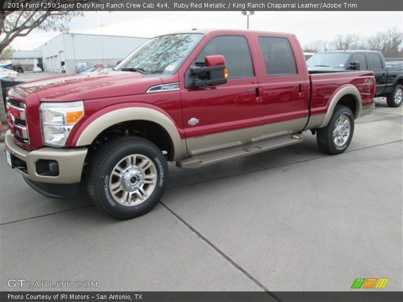 Ruby Red Metallic / King Ranch Chaparral Leather/Adobe Trim 2014 Ford F250 Super Duty King Ranch Crew Cab 4x4