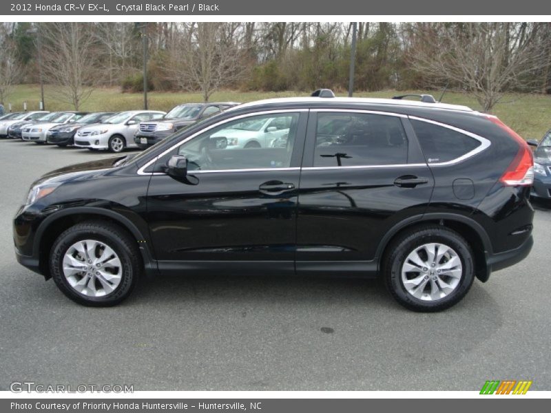 Crystal Black Pearl / Black 2012 Honda CR-V EX-L
