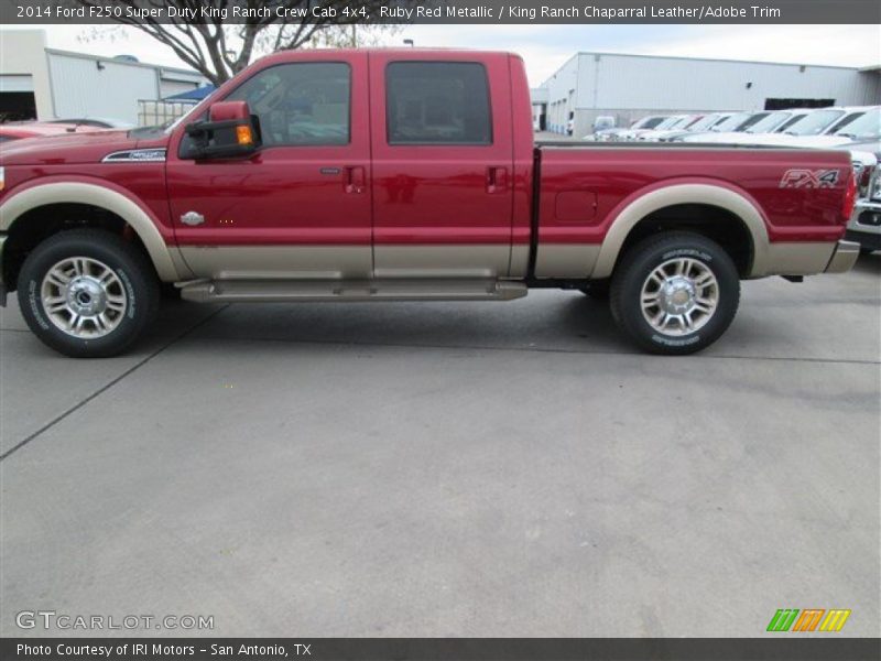 Ruby Red Metallic / King Ranch Chaparral Leather/Adobe Trim 2014 Ford F250 Super Duty King Ranch Crew Cab 4x4