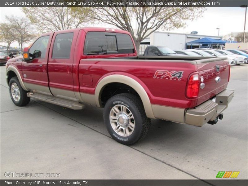 Ruby Red Metallic / King Ranch Chaparral Leather/Adobe Trim 2014 Ford F250 Super Duty King Ranch Crew Cab 4x4