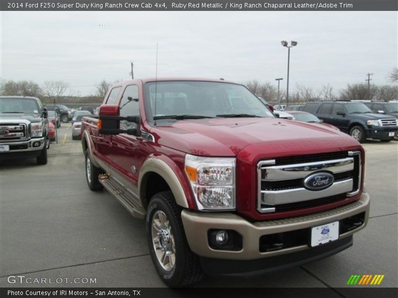 Ruby Red Metallic / King Ranch Chaparral Leather/Adobe Trim 2014 Ford F250 Super Duty King Ranch Crew Cab 4x4
