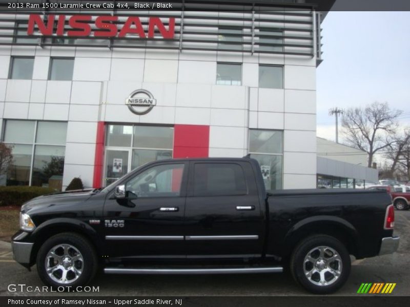 Black / Black 2013 Ram 1500 Laramie Crew Cab 4x4