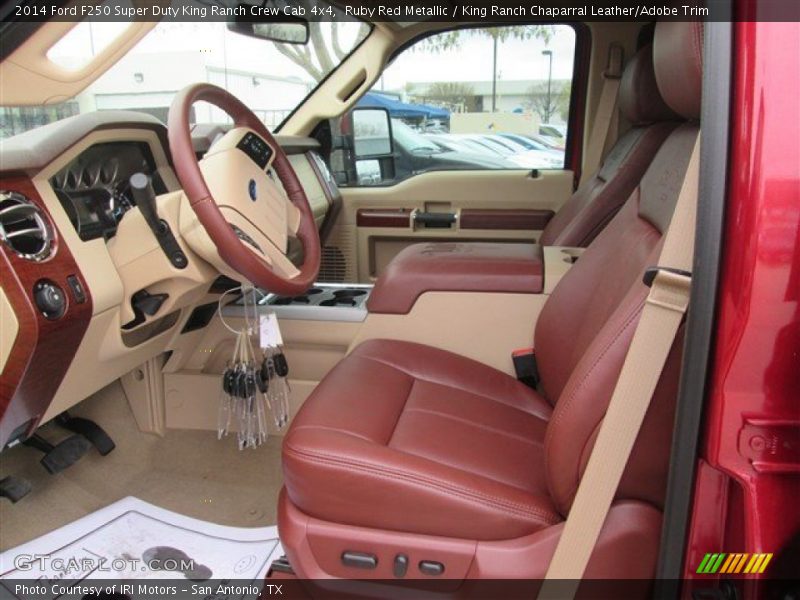 Ruby Red Metallic / King Ranch Chaparral Leather/Adobe Trim 2014 Ford F250 Super Duty King Ranch Crew Cab 4x4