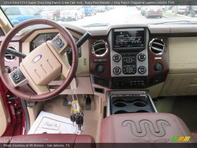 Ruby Red Metallic / King Ranch Chaparral Leather/Adobe Trim 2014 Ford F250 Super Duty King Ranch Crew Cab 4x4