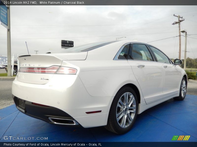 White Platinum / Charcoal Black 2014 Lincoln MKZ FWD