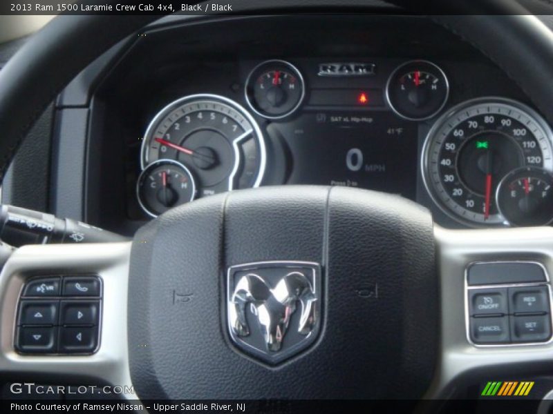 Black / Black 2013 Ram 1500 Laramie Crew Cab 4x4