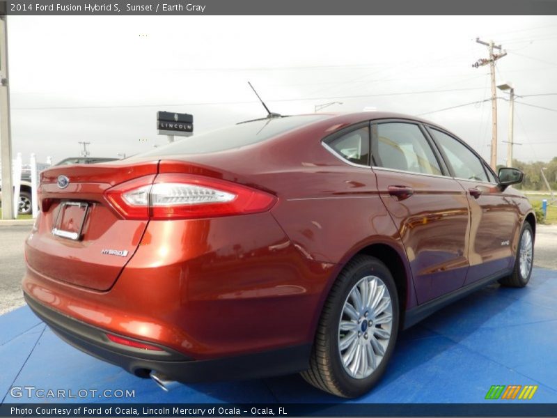 Sunset / Earth Gray 2014 Ford Fusion Hybrid S