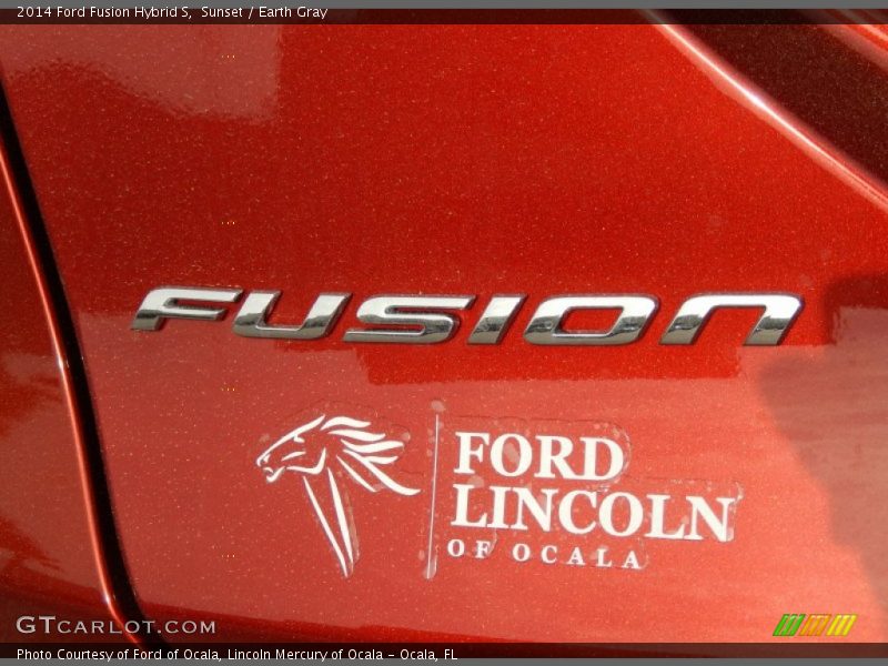 Sunset / Earth Gray 2014 Ford Fusion Hybrid S