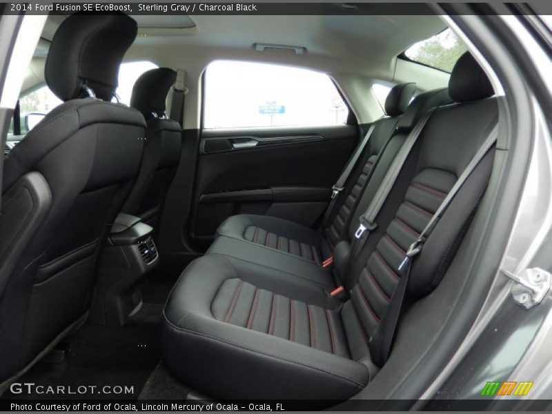 Rear Seat of 2014 Fusion SE EcoBoost
