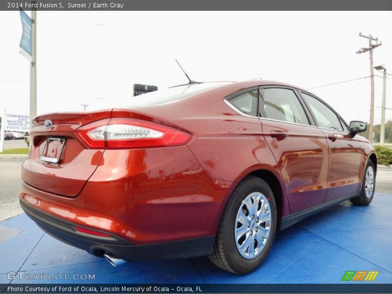 Sunset / Earth Gray 2014 Ford Fusion S