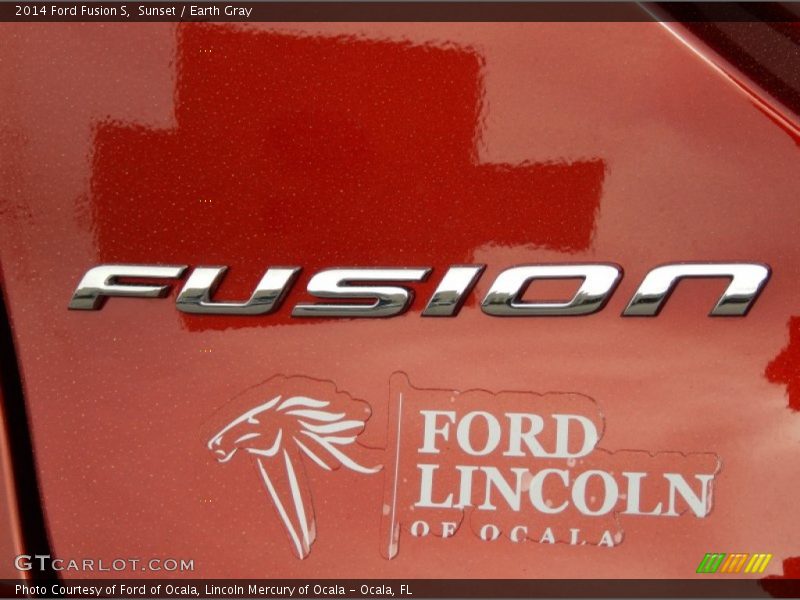 Sunset / Earth Gray 2014 Ford Fusion S