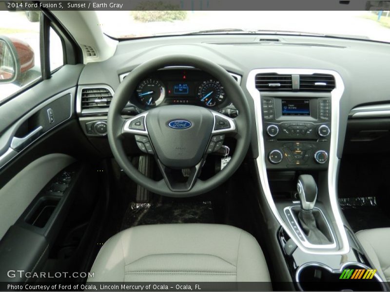 Sunset / Earth Gray 2014 Ford Fusion S