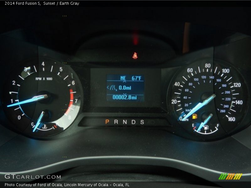 Sunset / Earth Gray 2014 Ford Fusion S