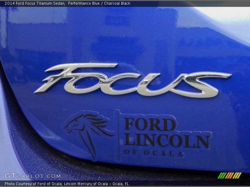 Performance Blue / Charcoal Black 2014 Ford Focus Titanium Sedan