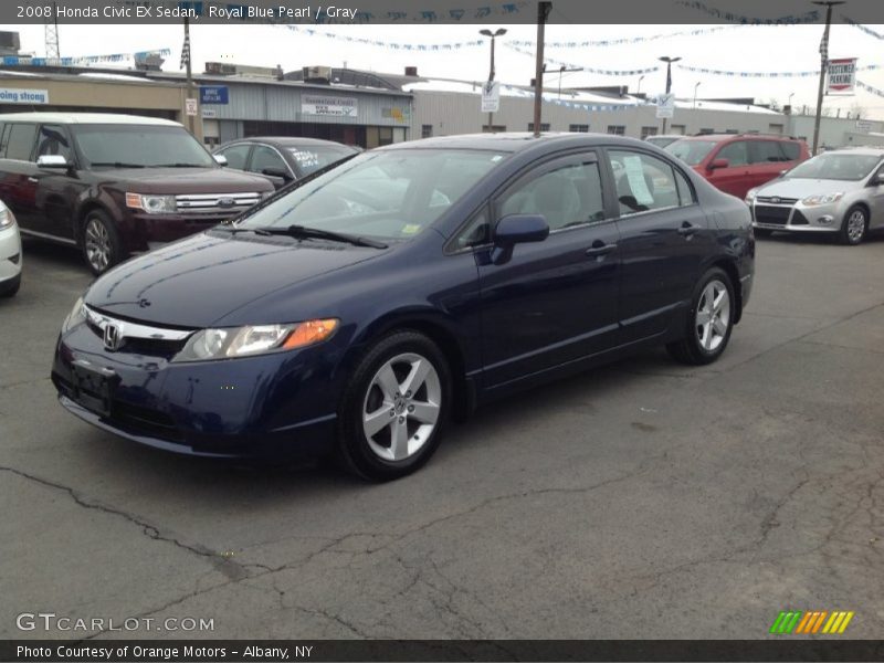 Front 3/4 View of 2008 Civic EX Sedan