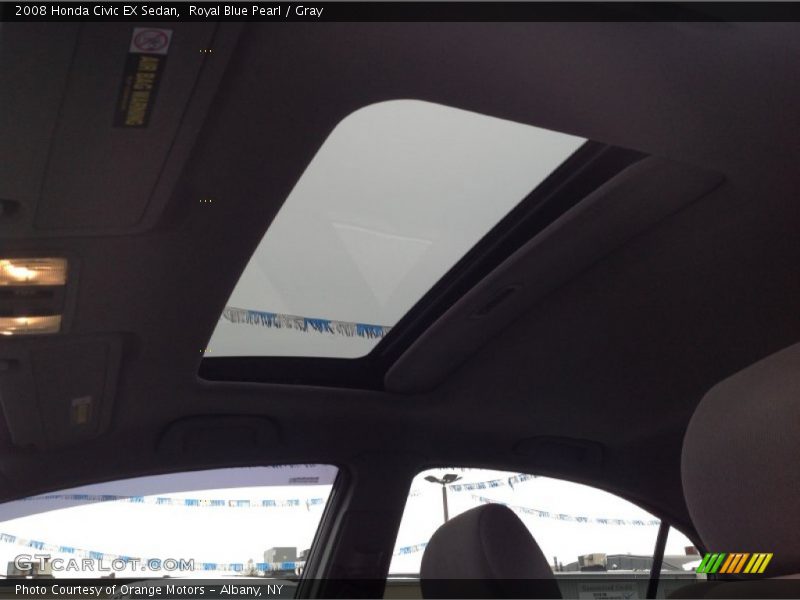 Royal Blue Pearl / Gray 2008 Honda Civic EX Sedan