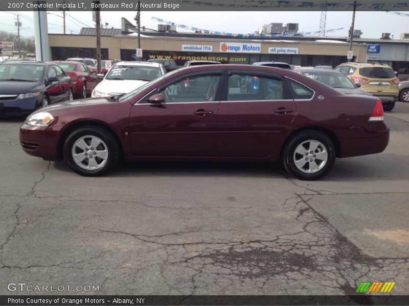 Bordeaux Red / Neutral Beige 2007 Chevrolet Impala LT