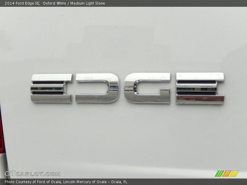 Oxford White / Medium Light Stone 2014 Ford Edge SE