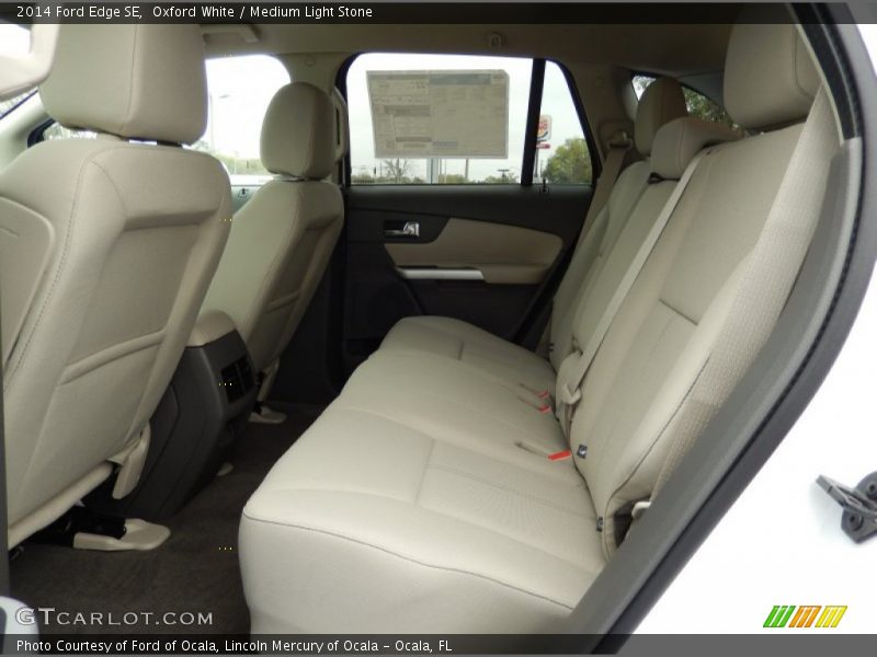Oxford White / Medium Light Stone 2014 Ford Edge SE