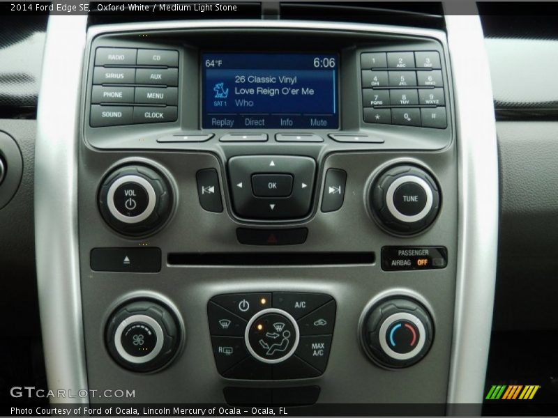 Oxford White / Medium Light Stone 2014 Ford Edge SE