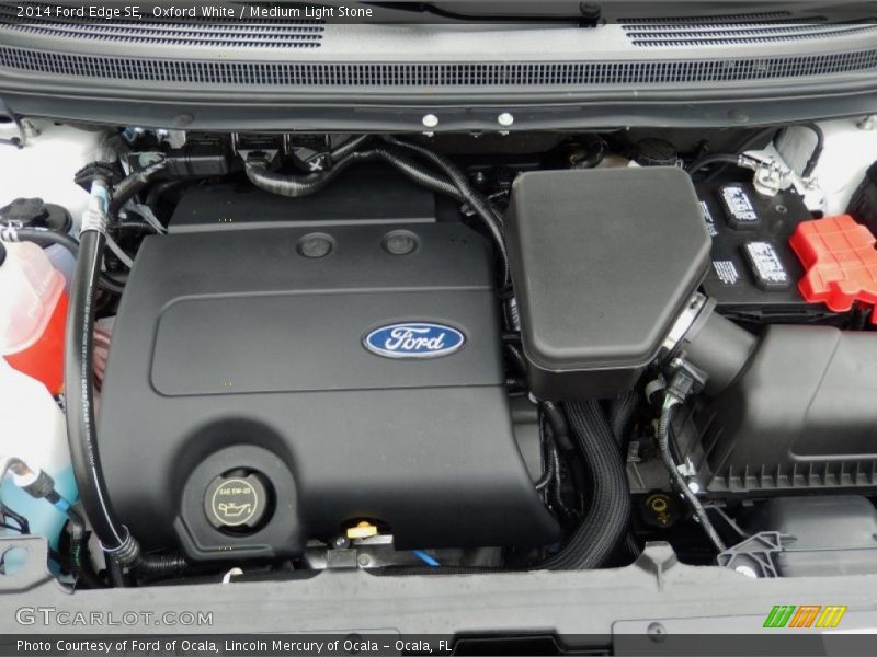 Oxford White / Medium Light Stone 2014 Ford Edge SE