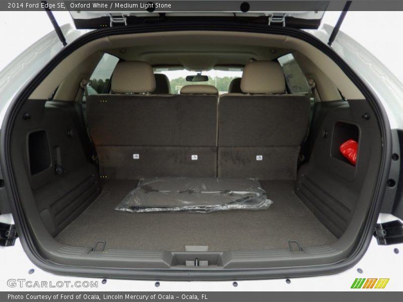 Oxford White / Medium Light Stone 2014 Ford Edge SE