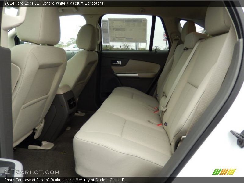 Oxford White / Medium Light Stone 2014 Ford Edge SE