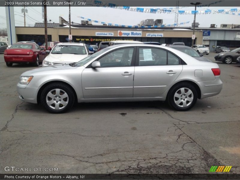 Bright Silver / Gray 2009 Hyundai Sonata GLS