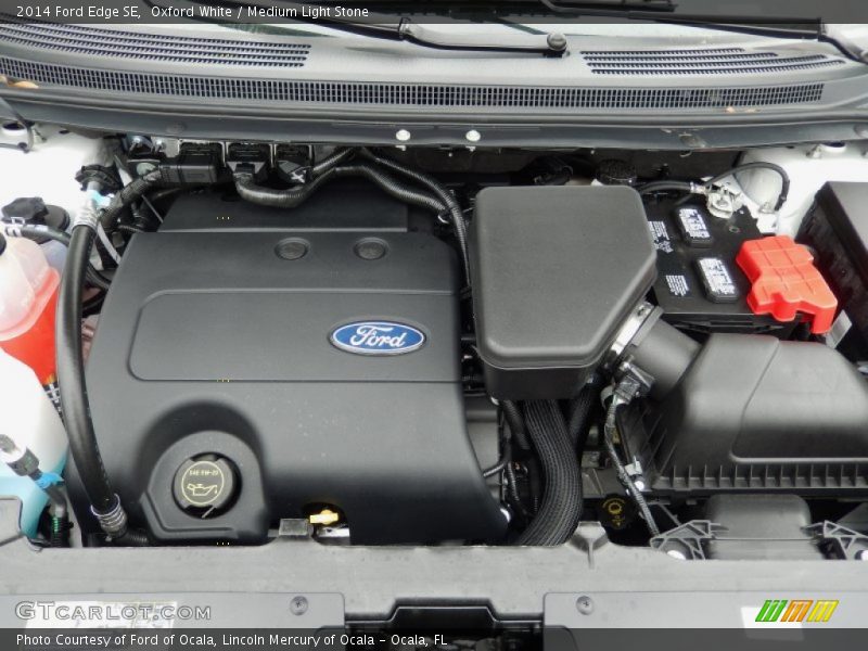 Oxford White / Medium Light Stone 2014 Ford Edge SE