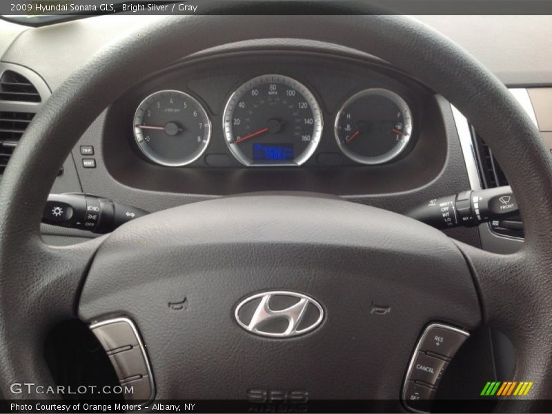 Bright Silver / Gray 2009 Hyundai Sonata GLS