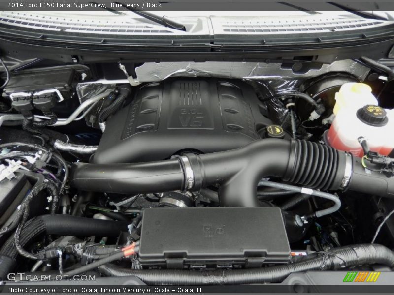 Blue Jeans / Black 2014 Ford F150 Lariat SuperCrew