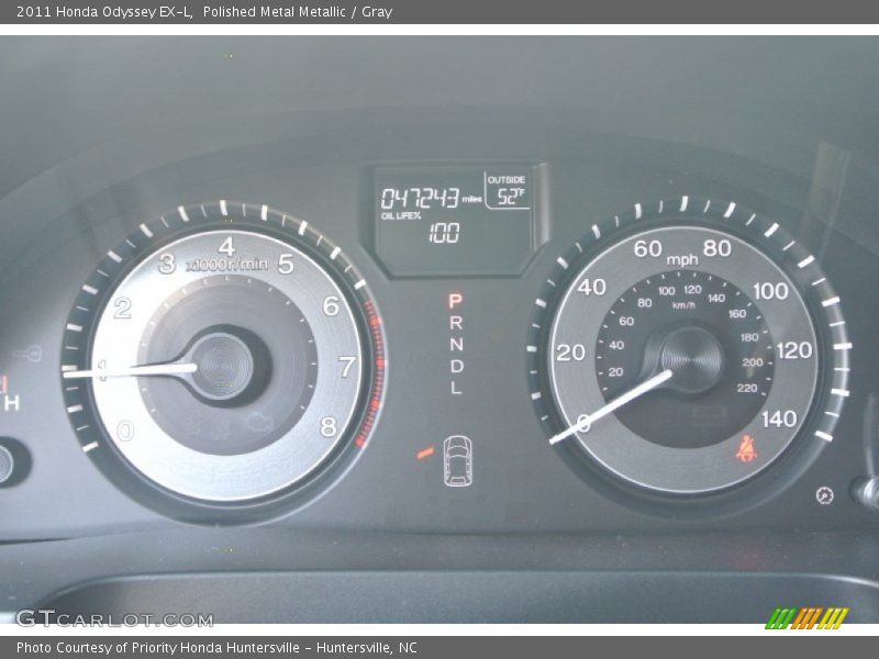 Polished Metal Metallic / Gray 2011 Honda Odyssey EX-L