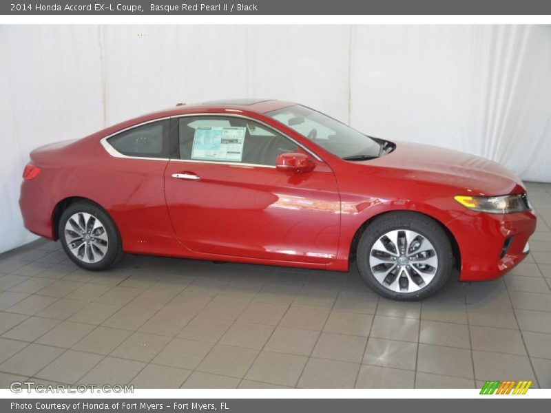 Basque Red Pearl II / Black 2014 Honda Accord EX-L Coupe