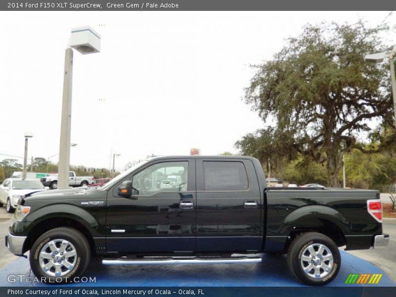 Green Gem / Pale Adobe 2014 Ford F150 XLT SuperCrew
