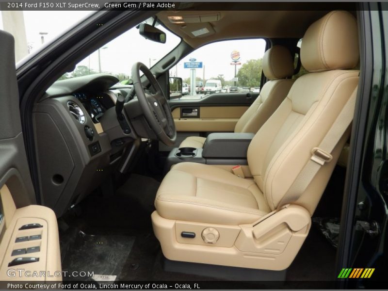 Green Gem / Pale Adobe 2014 Ford F150 XLT SuperCrew