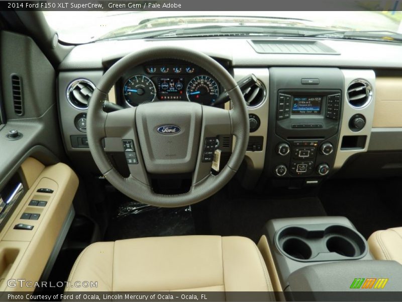 Green Gem / Pale Adobe 2014 Ford F150 XLT SuperCrew