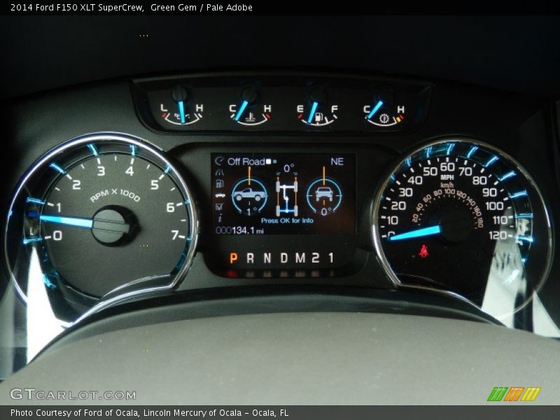 Green Gem / Pale Adobe 2014 Ford F150 XLT SuperCrew