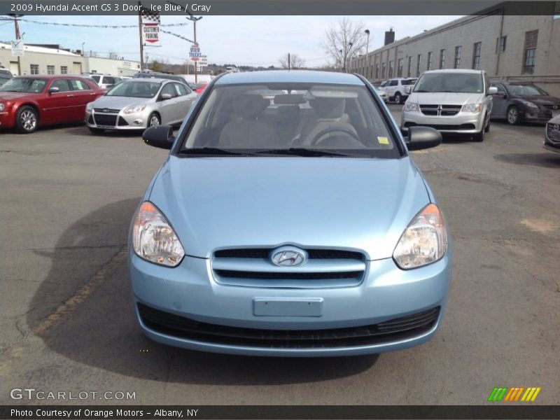 Ice Blue / Gray 2009 Hyundai Accent GS 3 Door