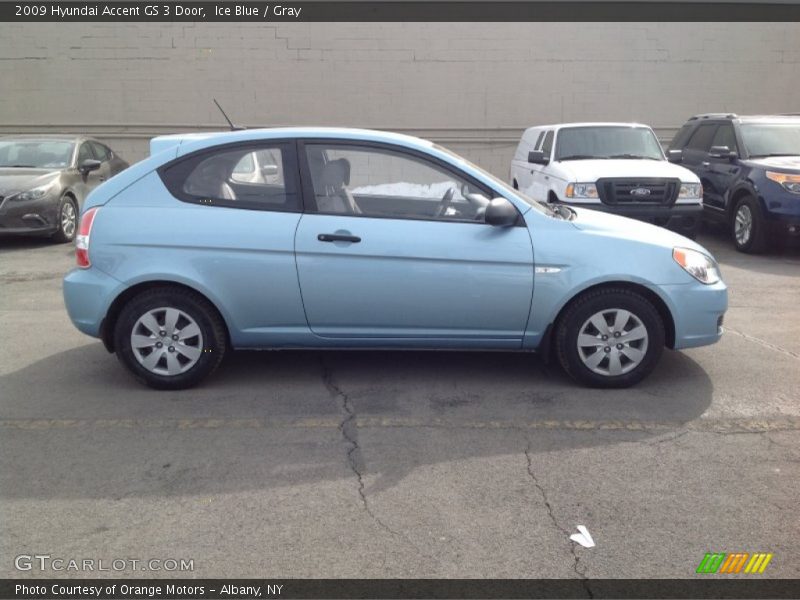 Ice Blue / Gray 2009 Hyundai Accent GS 3 Door