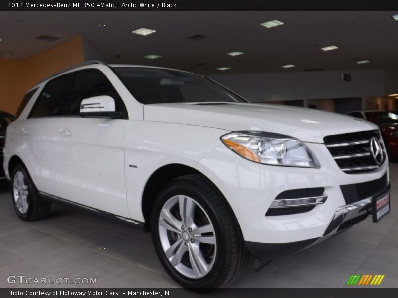 Arctic White / Black 2012 Mercedes-Benz ML 350 4Matic
