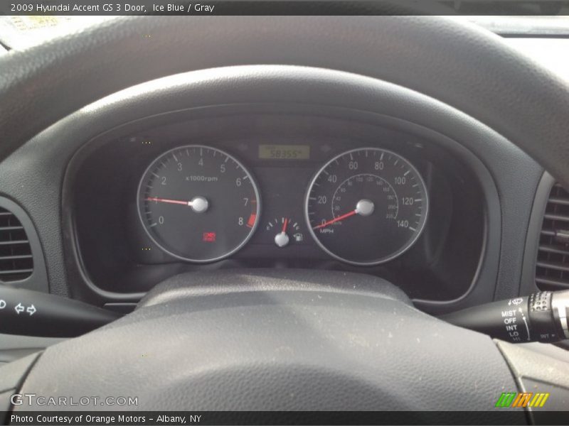 Ice Blue / Gray 2009 Hyundai Accent GS 3 Door