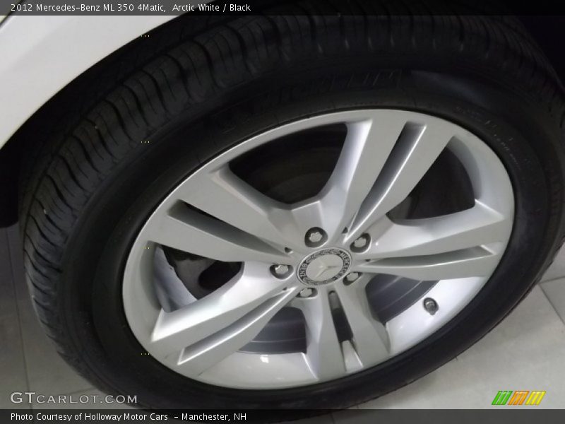 Arctic White / Black 2012 Mercedes-Benz ML 350 4Matic