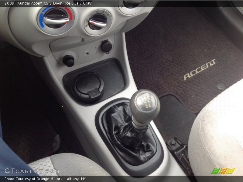 Ice Blue / Gray 2009 Hyundai Accent GS 3 Door