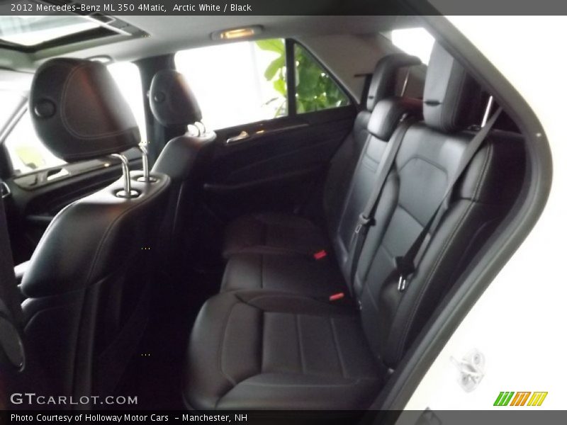 Arctic White / Black 2012 Mercedes-Benz ML 350 4Matic
